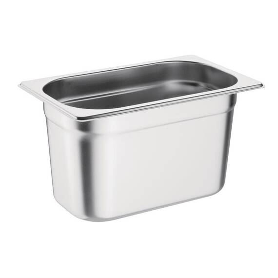 Vogue GN-Behälter Edelstahl 15cm GN1/4