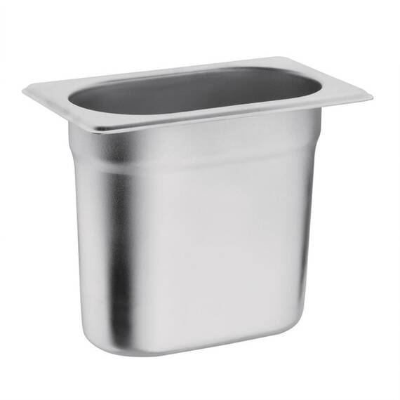 Vogue GN-Behälter Edelstahl 15cm GN1/9