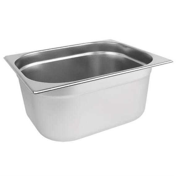 Vogue GN-Behälter Edelstahl 15cm GN1/2
