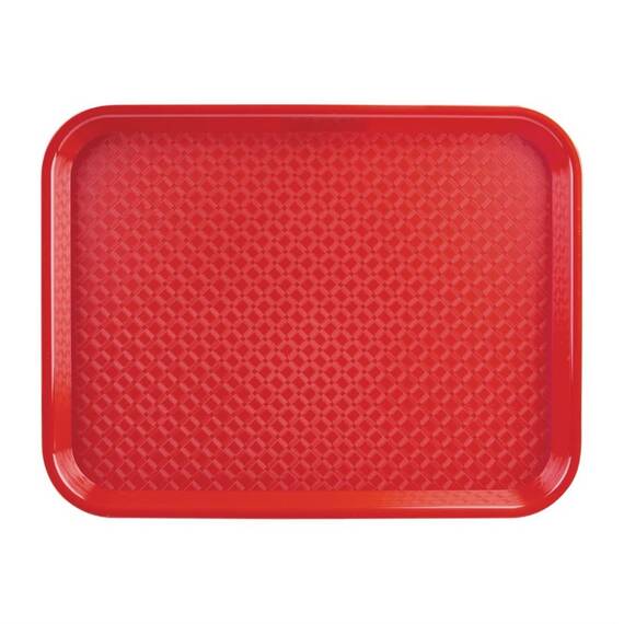 Olympia Kristallon Fast-Food-Tablett rot 45 x 35cm