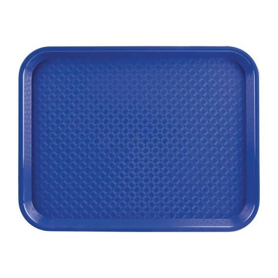 Olympia Kristallon Fast-Food-Tablett aus Polypropylen blau 45 x 35cm