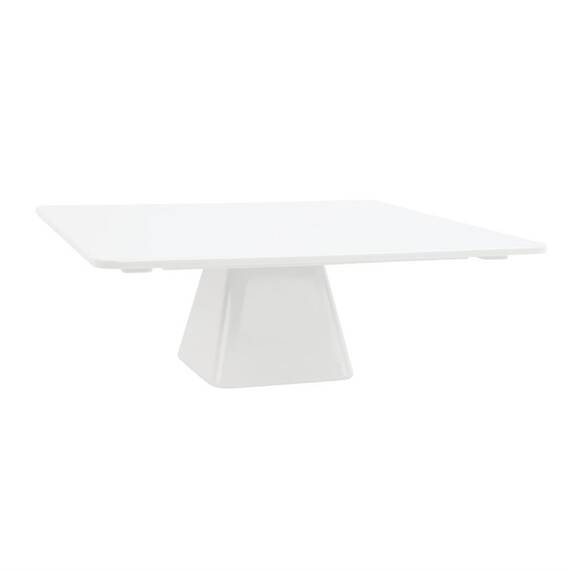 Olympia Kristallon niedriger quadratischer Kuchenständer 30cm