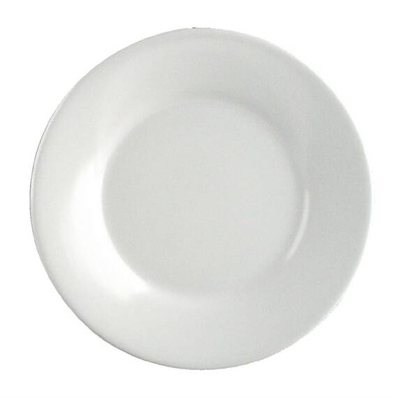 Olympia Kristallon Teller mit breitem Rand weiß 23cm