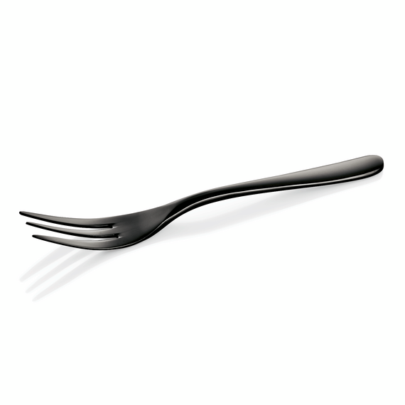 WAS Germany Kuchengabel Chromnickelstahl 18/10 schwarz