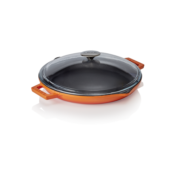 WAS Germany Pfanne Gusseisen orange
