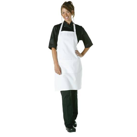 Chef Works Latzschürze weiß