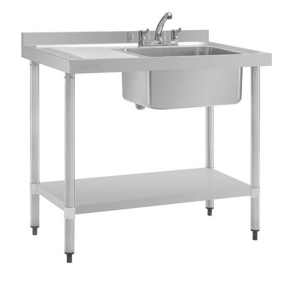 Vogue Spültisch Becken links 120cm lang