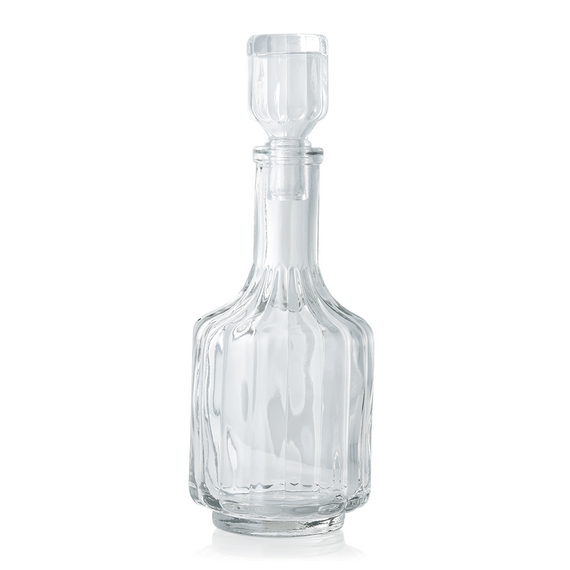 WAS Germany Ersatz Essig- und Ölflasche mit Stopfen Edelstahl, Glas / Opal-/Hartglas 