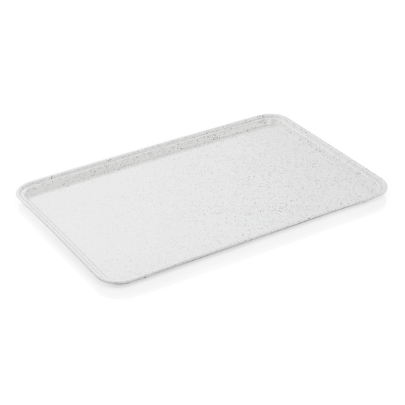 WAS Germany EN Tablett Polyester hellgrau mit kleinen Punkten