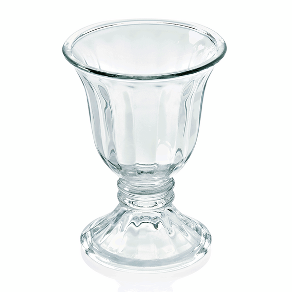 WAS Germany Eisbecher Glas / Opal-/Hartglas 