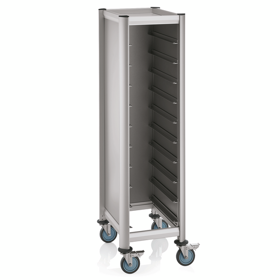 WAS Germany EN Regalwagen Aluminium silber