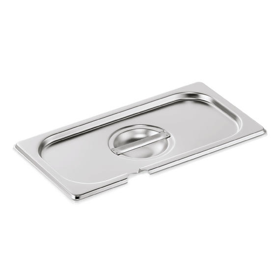 WAS Germany GN Deckel mit Löffelaussparung Chromnickelstahl 1/3 