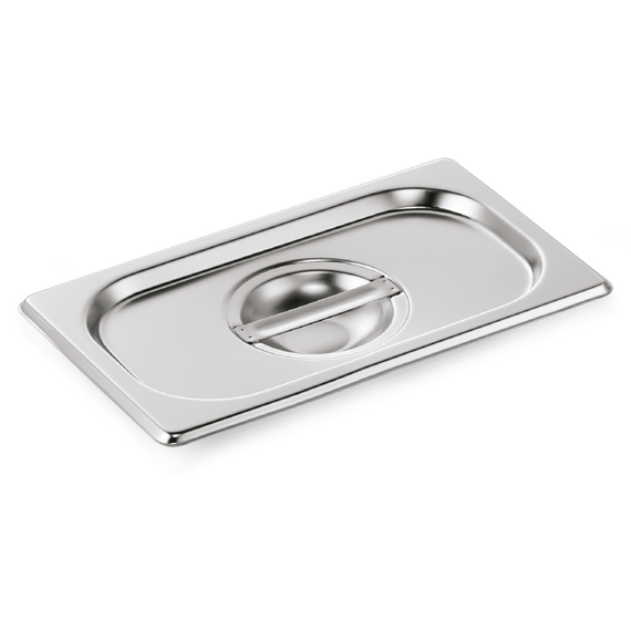 WAS Germany GN Deckel mit Löffelaussparung Chromnickelstahl 1/4 