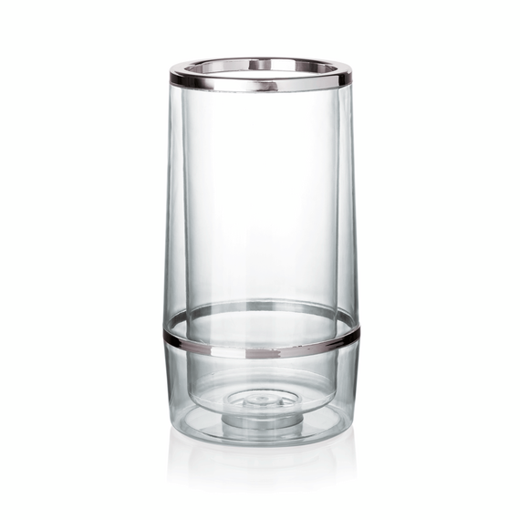 Was Germany Flaschenkühler, Ø 11,5 cm, Höhe 23 cm, transparent, doppelwandig, Kunststoff