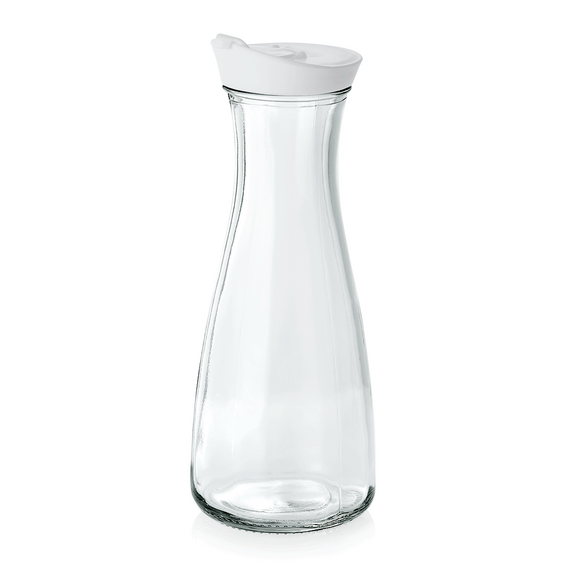 WAS Germany Karaffe Glas / Opal-/Hartglas, Kunststoff weiss