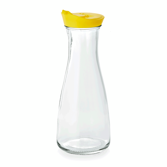 WAS Germany Karaffe Glas / Opal-/Hartglas, Kunststoff gelb