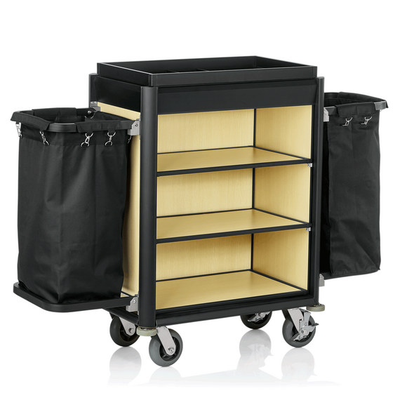 WAS Germany Zimmerservicewagen Aluminium, MDF Holzoptik, Polyester 