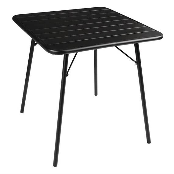 Bolero quadratischer Bistrotisch Stahl schwarz 70cm