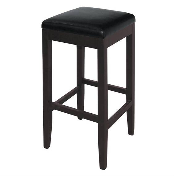 Bolero Barhocker Kunstleder schwarz