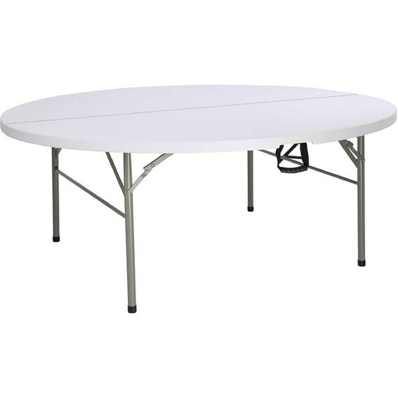Bolero runder Klapptisch weiß 183cm