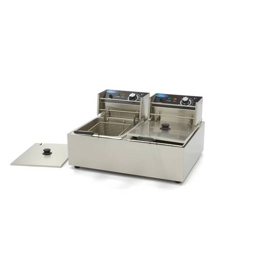 Maxima Fritteuse 2 x 6 Liter, Inhalt: 12 Liter