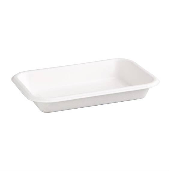 Fiesta Compostable kompostierbare Menüschalen aus Bagasse 68cl (50 Stück)