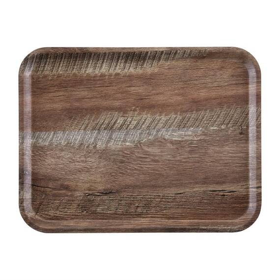 Cambro Madeira laminiertes Serviertablett dunkle Eiche 46cm