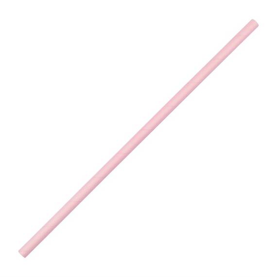 Fiesta Compostable kompostierbare Papierstrohhalme rosa (250 Stück)