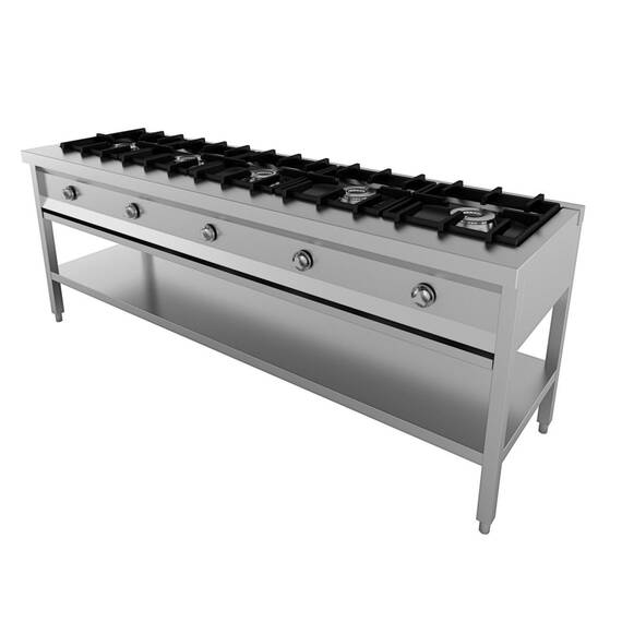 CombiSteel Tisch für Pfannenkuchen 5 Br.