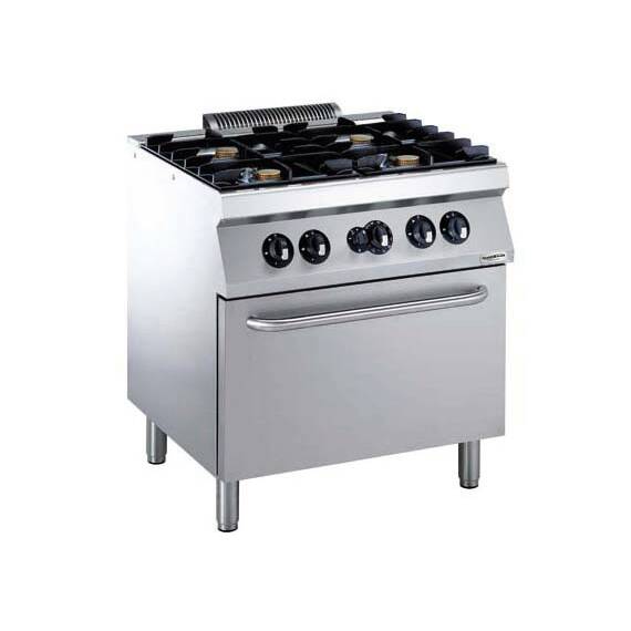 CombiSteel Pro 700 Gasherd 4 Br. Mit Gas Backofen