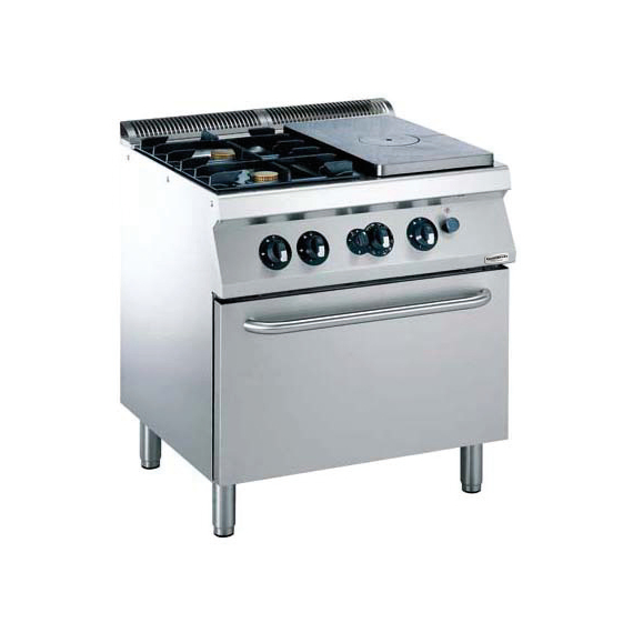 CombiSteel Pro 700 Glühplatteherd Gas 2 Br. Gasbackofen