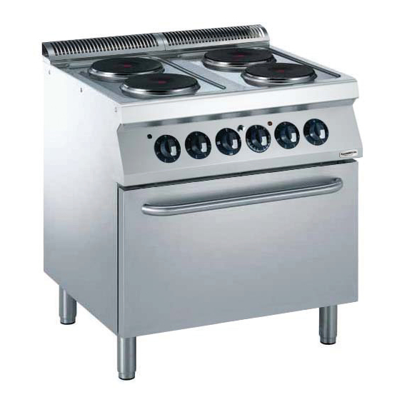 CombiSteel Pro 700 El.herd 4 Pl. Mit El. Backofen