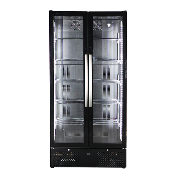 CombiSteel Barkühler Hoch Bdk-458 Komplette Glastüren