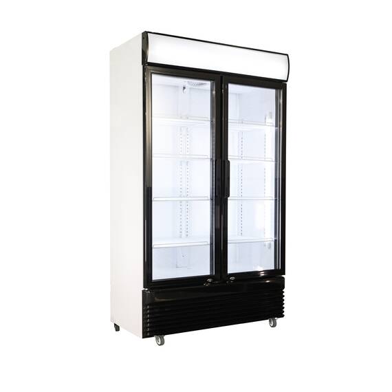 CombiSteel Kühlschrank 2 Glastüren Bez-750 Gd