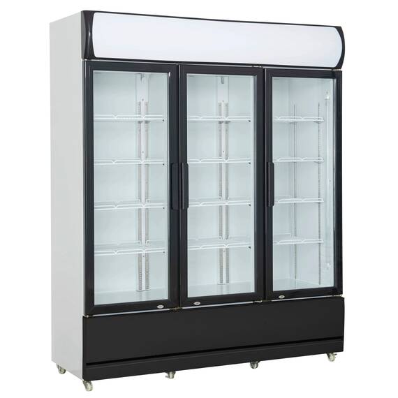 CombiSteel Kühlschrank 3 Glastüren