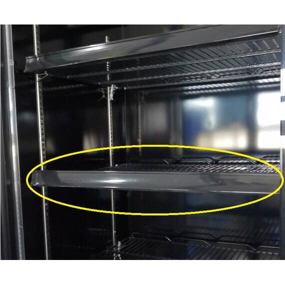 CombiSteel Preiskartenhalter Mittlere Regale Schwarz  7455.2235-2240-2250 / 7455.2415-2417-2435-2445
