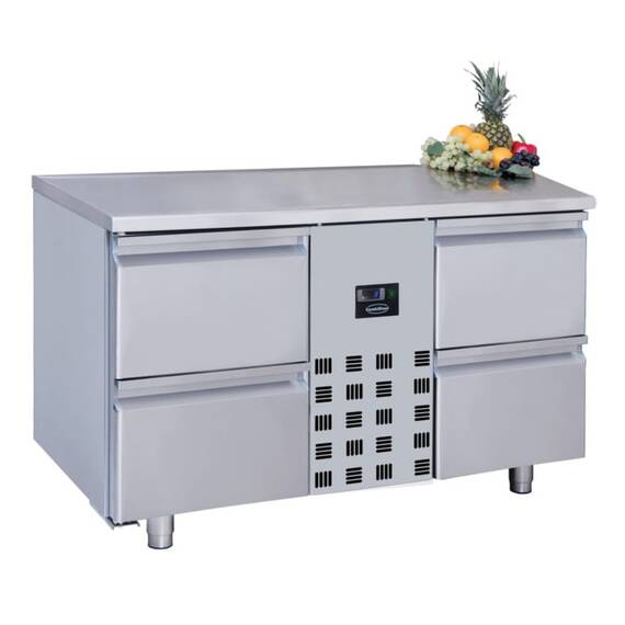 CombiSteel 700 Kühltisch 4 Schubladen Monoblock