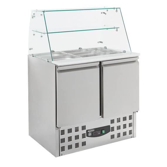 CombiSteel Gekühlte Saladette Mit Glas  2 Türen