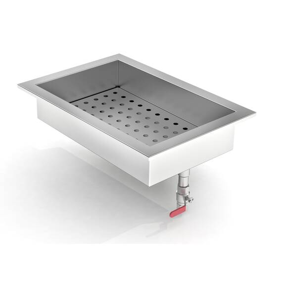 CombiSteel Gemahlenes Eis Behälter Einbau 1/1 Gn