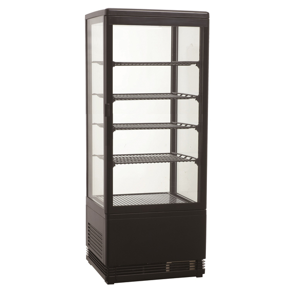 CombiSteel Kühlvitrine 98l Schwarz