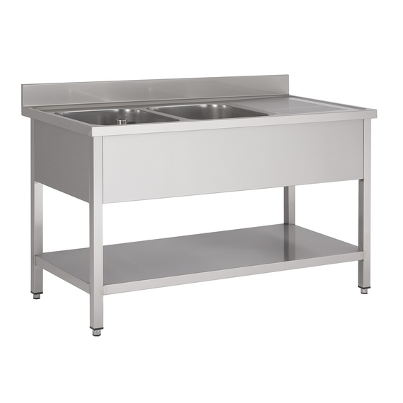 CombiSteel 700 Spültisch Grundboden 2 Links 1600