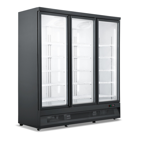 CombiSteel Tiefkühlschrank 3 Glastüren Svo-1530f