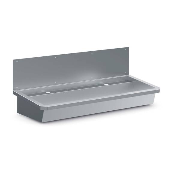 CombiSteel Edelstahl Waschbecken Doppelt 1200x425x165mm