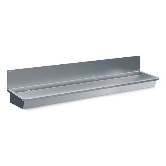 CombiSteel Edelstahl Waschbecken Doppelt 1200x425x165mm