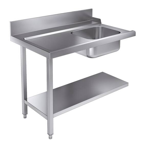 CombiSteel Zulauftisch Grundboden 1200 Links für 7280.0045-0046