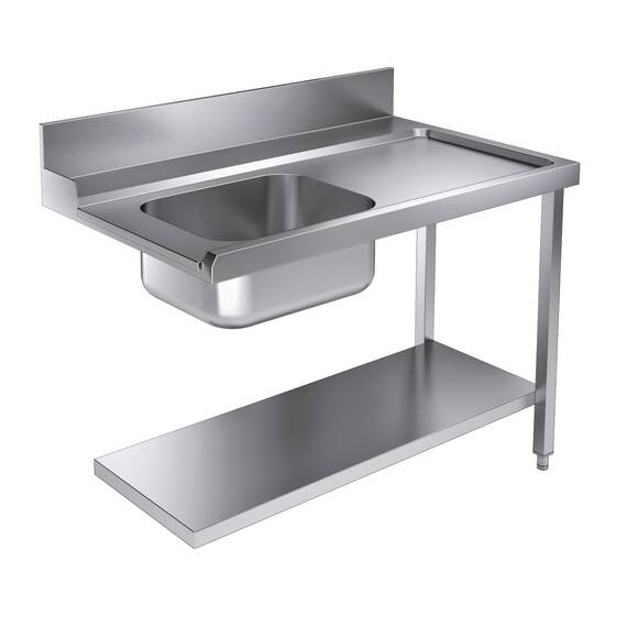CombiSteel Zulauftisch Grundboden 1200 Rechts für 7280.0045-0046