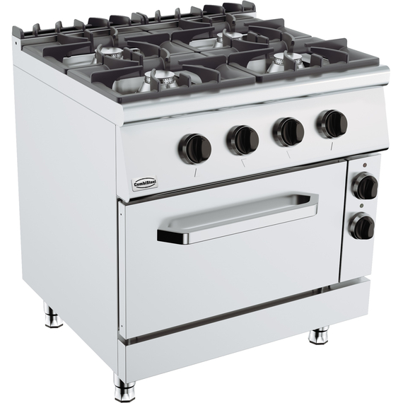 CombiSteel Base 900 Gasherd 4 Br. Mit El. Backofen