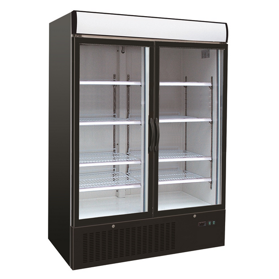 CombiSteel Tiefkühlschrank 2 Glastüren