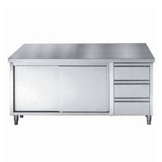 CombiSteel 700 Arbeitstisch Schiebetüren Schubladen 2000