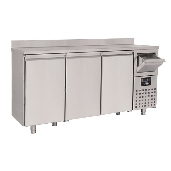 CombiSteel 600 Kühltisch 3 Türen  Mit Schublade für Kaffee
